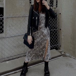 Paper Heart: Snake Slit Dress